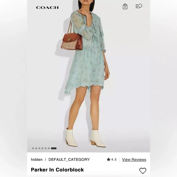 Coach Parker In Colorblock EUC - Picture 6 of 12